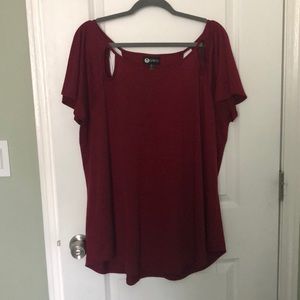 Baku deep red shirt
